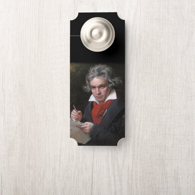 Missa Solemnis: Ludwig Beethoven Classical Music Door Hanger (On Knob)