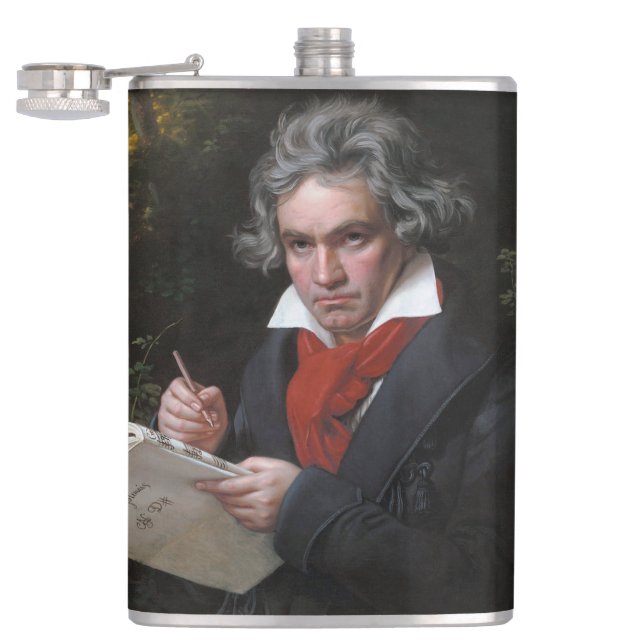 Missa Solemnis: Ludwig Beethoven Classical Music Hip Flask (Opened)
