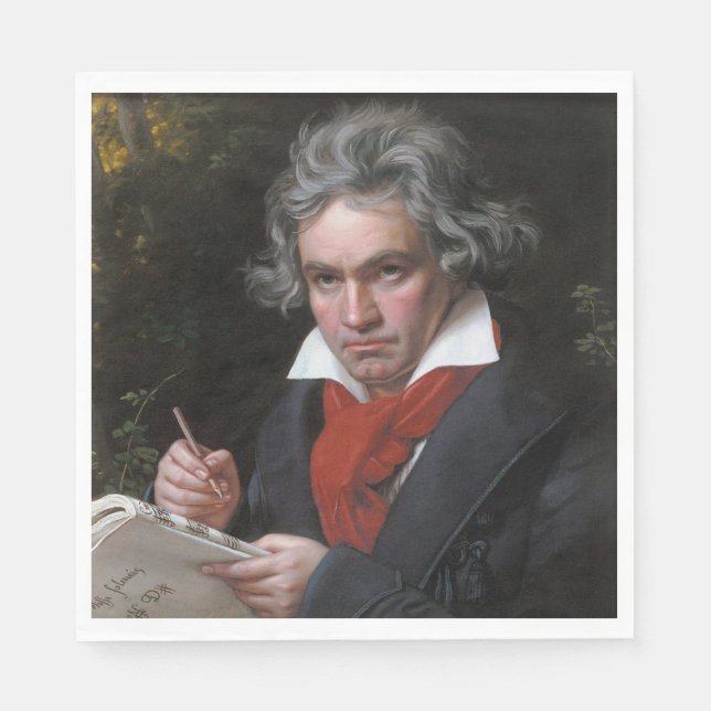 Missa Solemnis: Ludwig Beethoven Classical Music Napkin (Front)