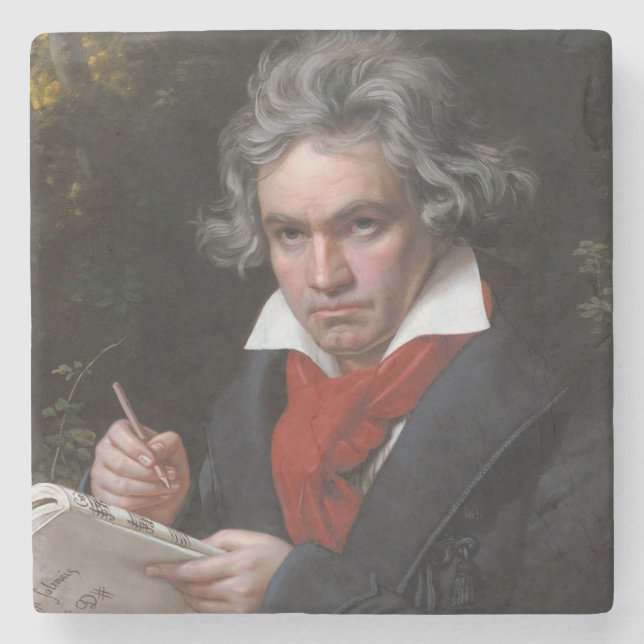 Missa Solemnis: Ludwig Beethoven Classical Music Stone Coaster (Front)