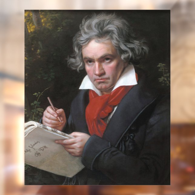 Missa Solemnis: Ludwig Beethoven Classical Music Window Cling (Sheet 2)