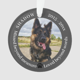 Missed Beyond Measure Pet Photo Memorial Ornament