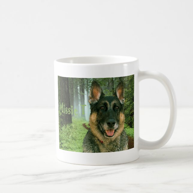 Missie T in the forest.png Coffee Mug (Right)