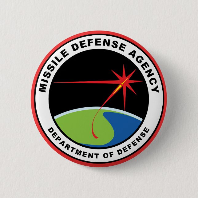 Missile Defence Agency Emblem 6 Cm Round Badge (Front)