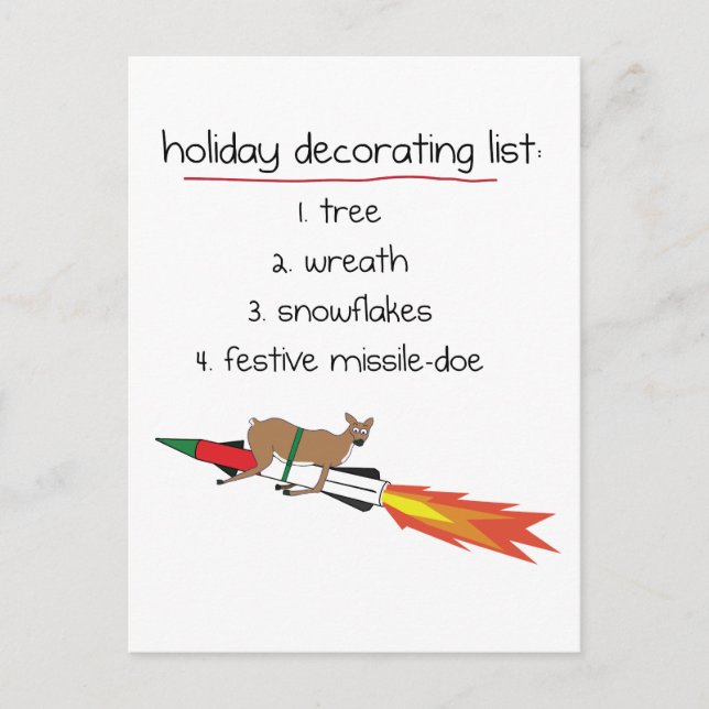 Missile-Doe - Funny Holiday Postcards (Front)