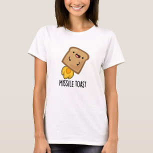 Missile Toast Funny Mistletoe Puns T-Shirt