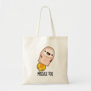 Missile Toe Cute Mistletoe Pun Tote Bag