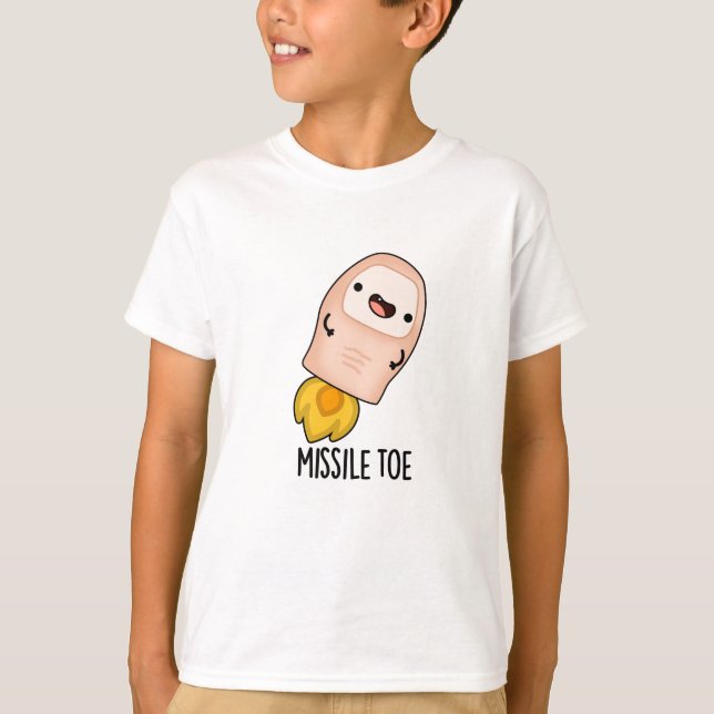 Missile Toe Funny Mistletoe Pun  T-Shirt (Front)