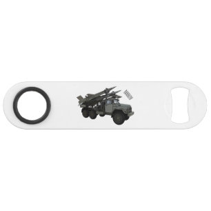 Missile vehicle cartoon illustration