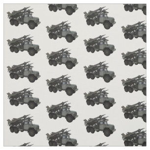 Missile vehicle cartoon illustration fabric