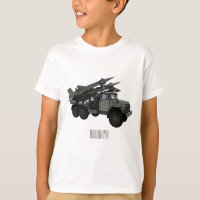 Missile vehicle cartoon illustration