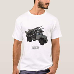 Missile vehicle cartoon illustration T-Shirt