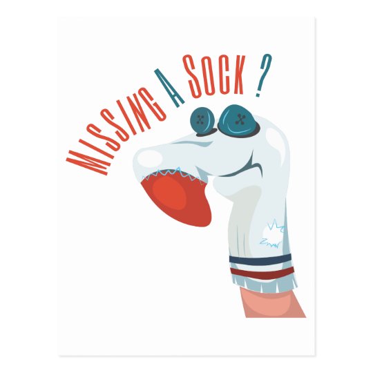 Missing A Sock? Postcard
