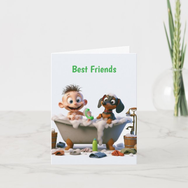 Missing Best Friend Dachshund Card (Front)