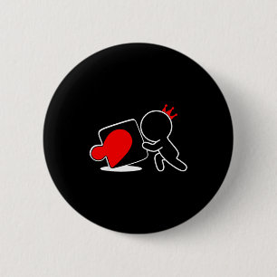 Missing Ece Heart Puzzle Couple Matching Valentine 6 Cm Round Badge