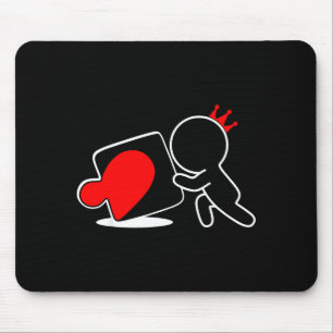 Missing Ece Heart Puzzle Couple Matching Valentine Mouse Mat