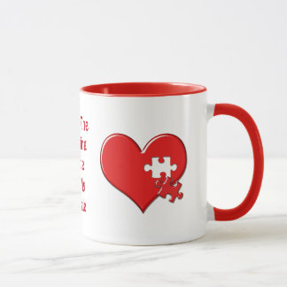 Missing Heart Puzzle Mug