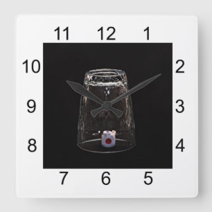 Missing Impossible Square Wall Clock