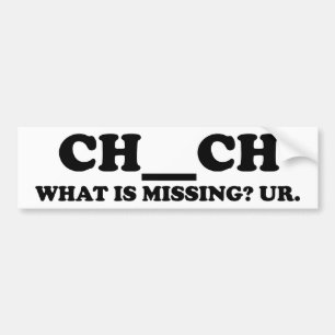 Missing In Church Bumper Sticker