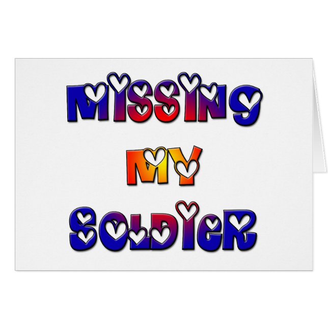 Missing my Soldier (Front Horizontal)