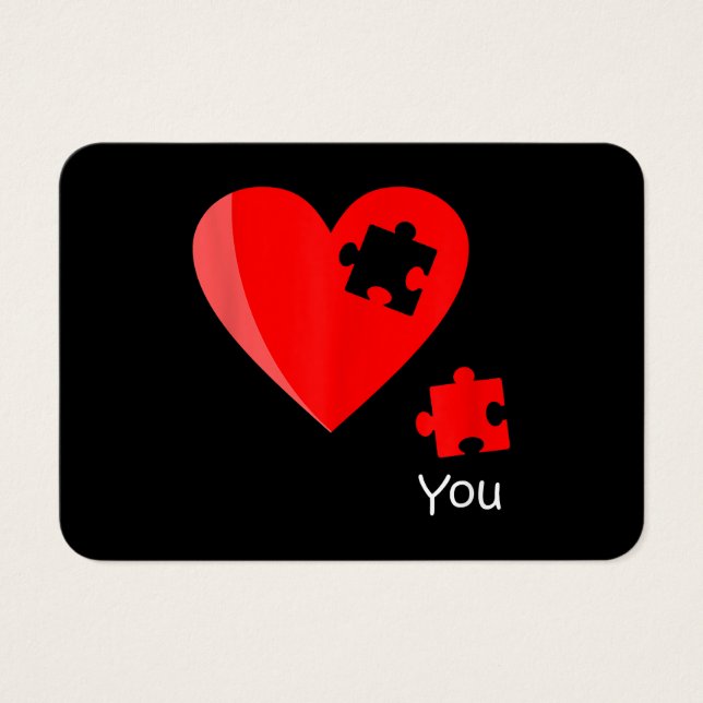 Missing Piece Heart Puzzle Valetines Day Shirt Gif (Front)