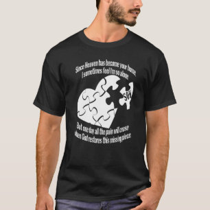 Missing Piece Son My Guardian Angel Memorial Day M T-Shirt
