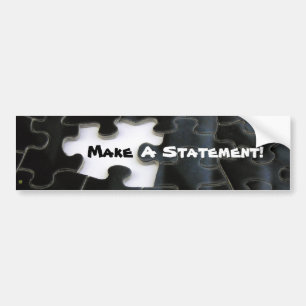 Missing Puzzle Piece Bumper Sticker