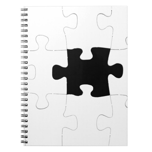 Missing Puzzle Piece Notebook (Front)