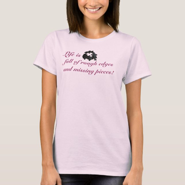 Missing Puzzle Piece Personalised T-Shirt (Front)