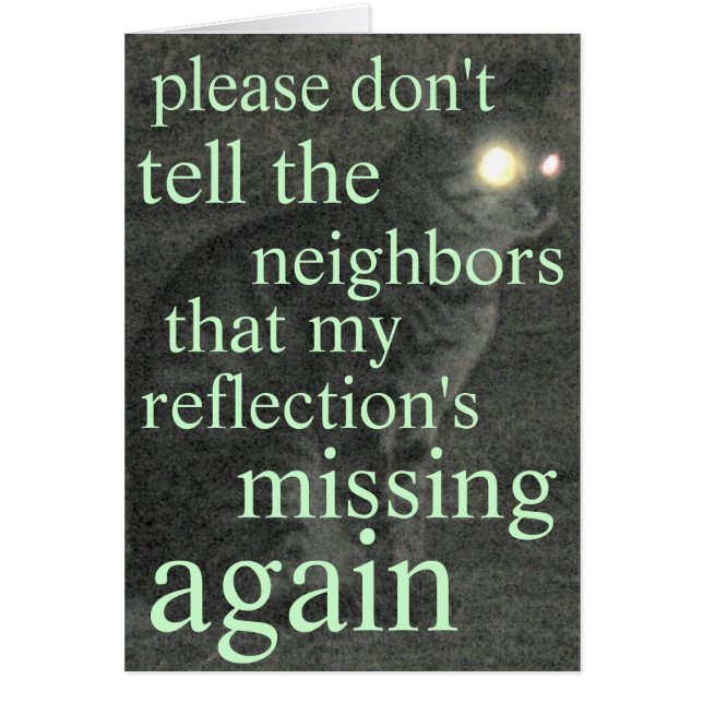 missing reflection (Front)