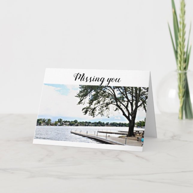 **MISSING YOU** AT THANKSGIVING HOLIDAY CARD (Front)