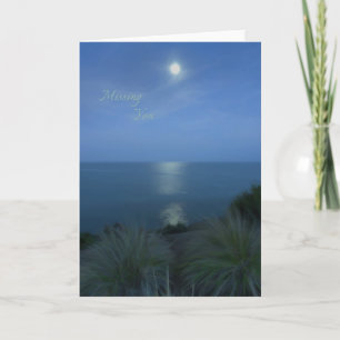 Missing you by moonlight card
