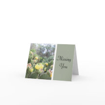 Missing You Cactus Note Card