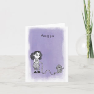 missing you card