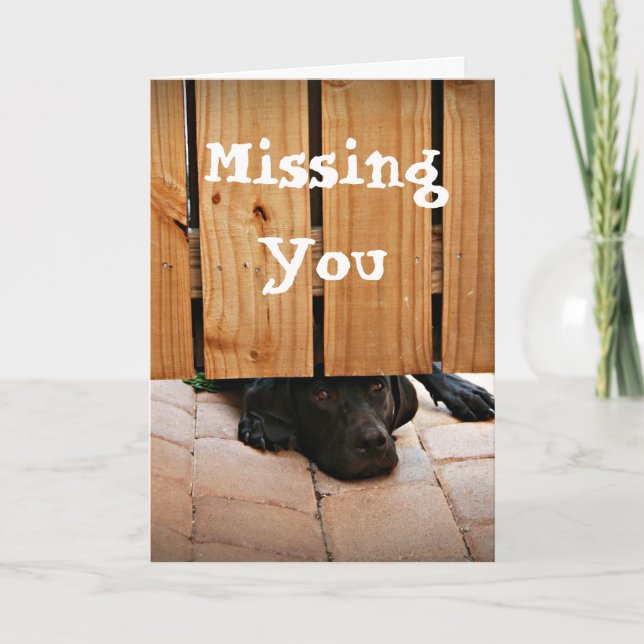 Missing You Card (Front)