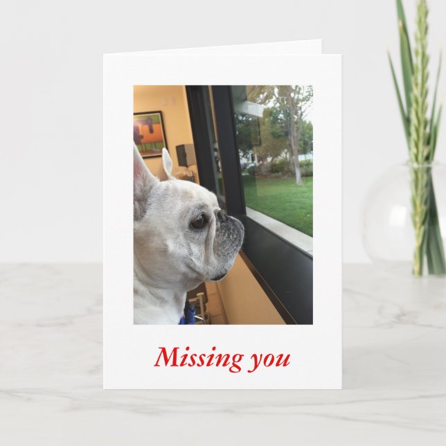 Missing you card (Front)