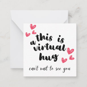 Missing you card