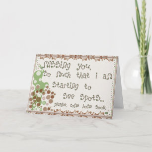 Missing You Card