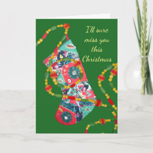Missing You Christmas Card