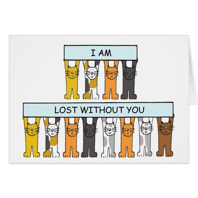 Missing You Cute Cats (Front Horizontal)
