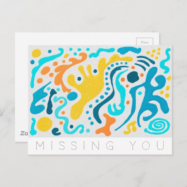 Missing You Diffusion Postcard (Front/Back)