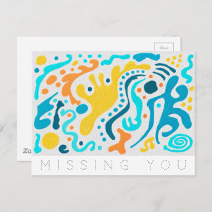 Missing You Diffusion Postcard