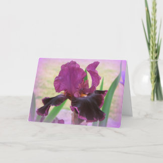 Missing you floral card