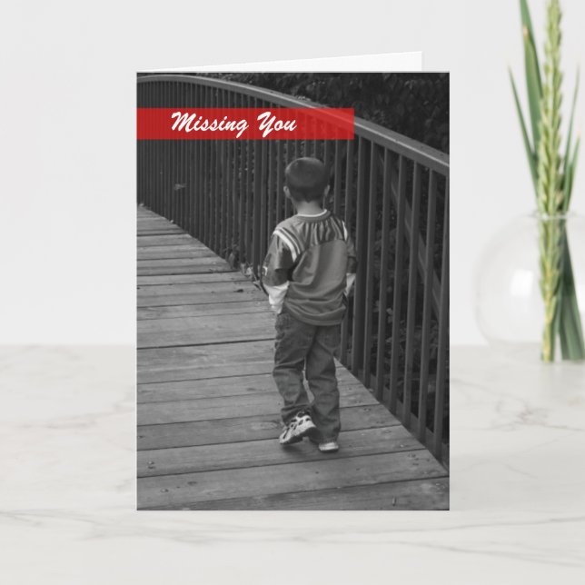Missing You Greeting Card (Front)