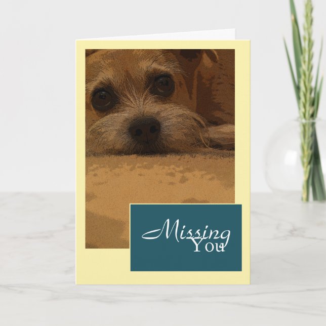 Missing You Greeting Card (Front)