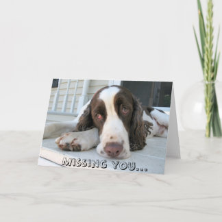 Missing you - greeting card