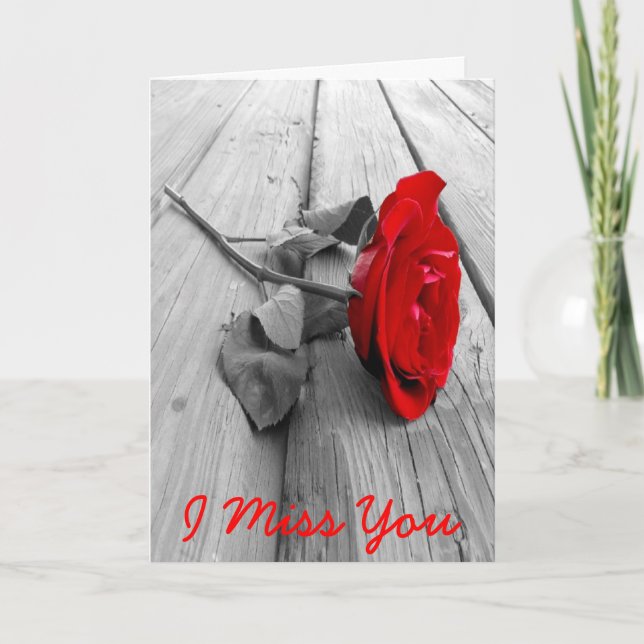 Missing you holiday card (Front)