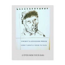Missing you, lockdown humour, Van Gogh, classic