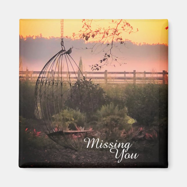 Missing You Message Magnet (Front)