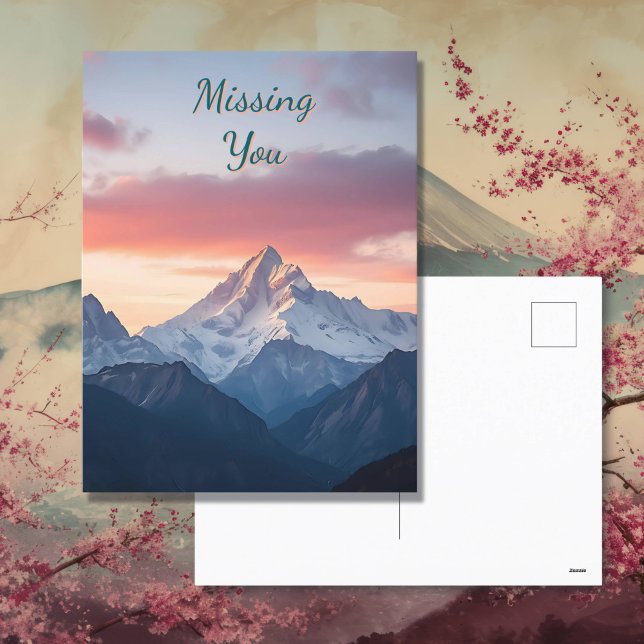 Missing You | Mountains and Clouds Postcard (Creator Uploaded)